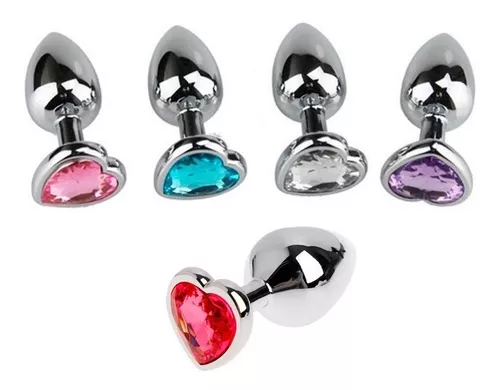 Plug Anal Joya Mediana Talla M Acero Acostumbrador Anal Plug