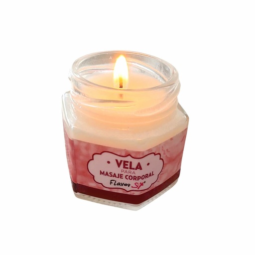 VELA PARA MASAJES CON FEROMONAS FLAVOR SEX - 30 GR