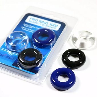 RETARDANTE SUXAL ANILLO MASCULINO SET X 3